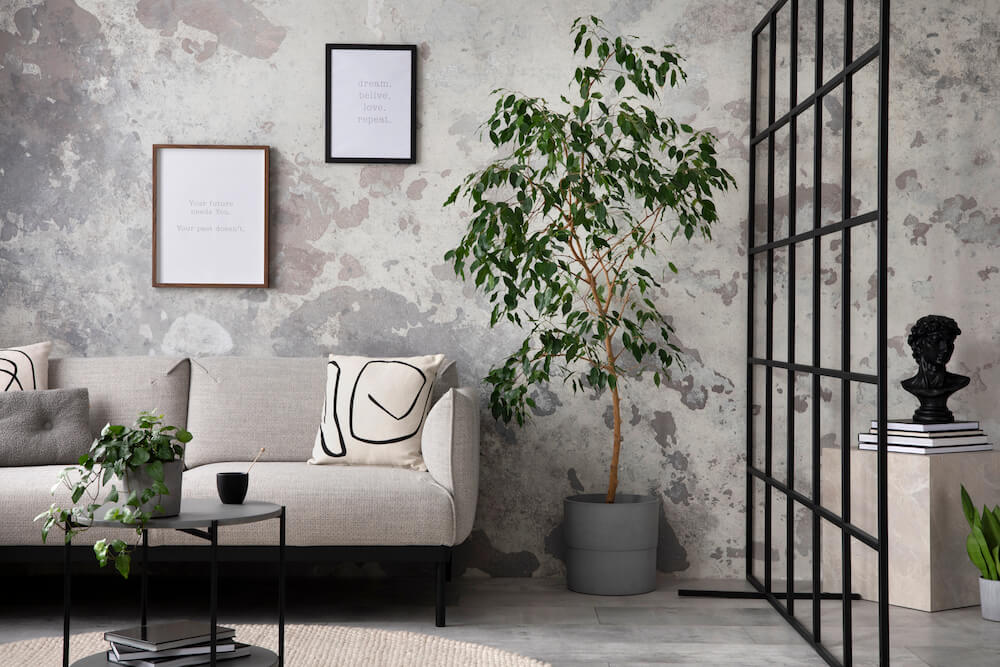 Styl industrialny w salonie Pokój w stylu industrialnym